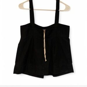 Marc by Marc Jacob’s black tank with front zipper detail size 10